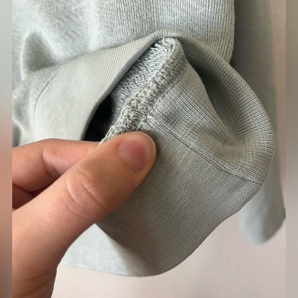 Ulla Johnson Jude Puff Sleeve Sweatshirt in Blue Green Women's Size P - Picture 12 of 14